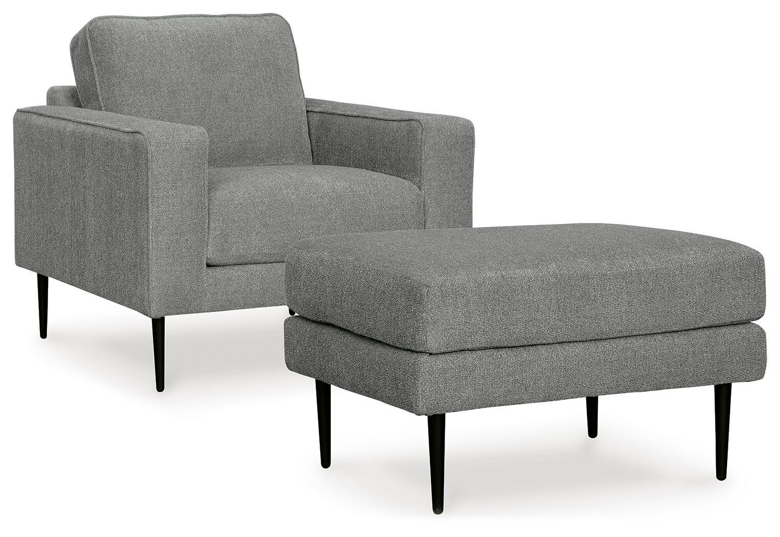 Hazela Chair and Ottoman (41102-SI)