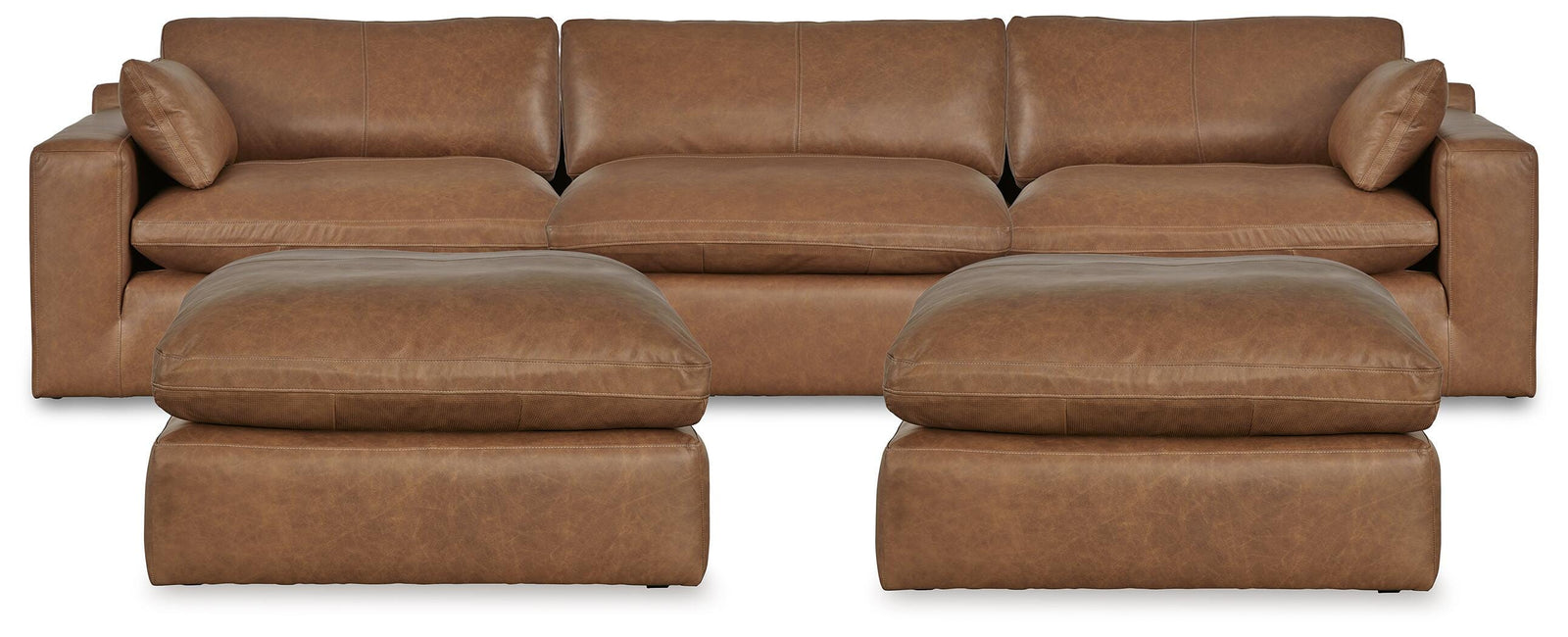 Emilia 3-Piece Sectional and 2 Ottomans (30901-SI)