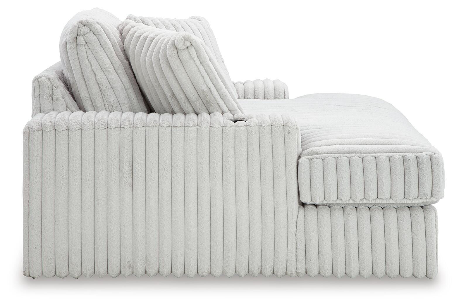 Stupendous 4-Piece Sectional, Oversized Chaise and Ottoman (25903-SI) - Image 7