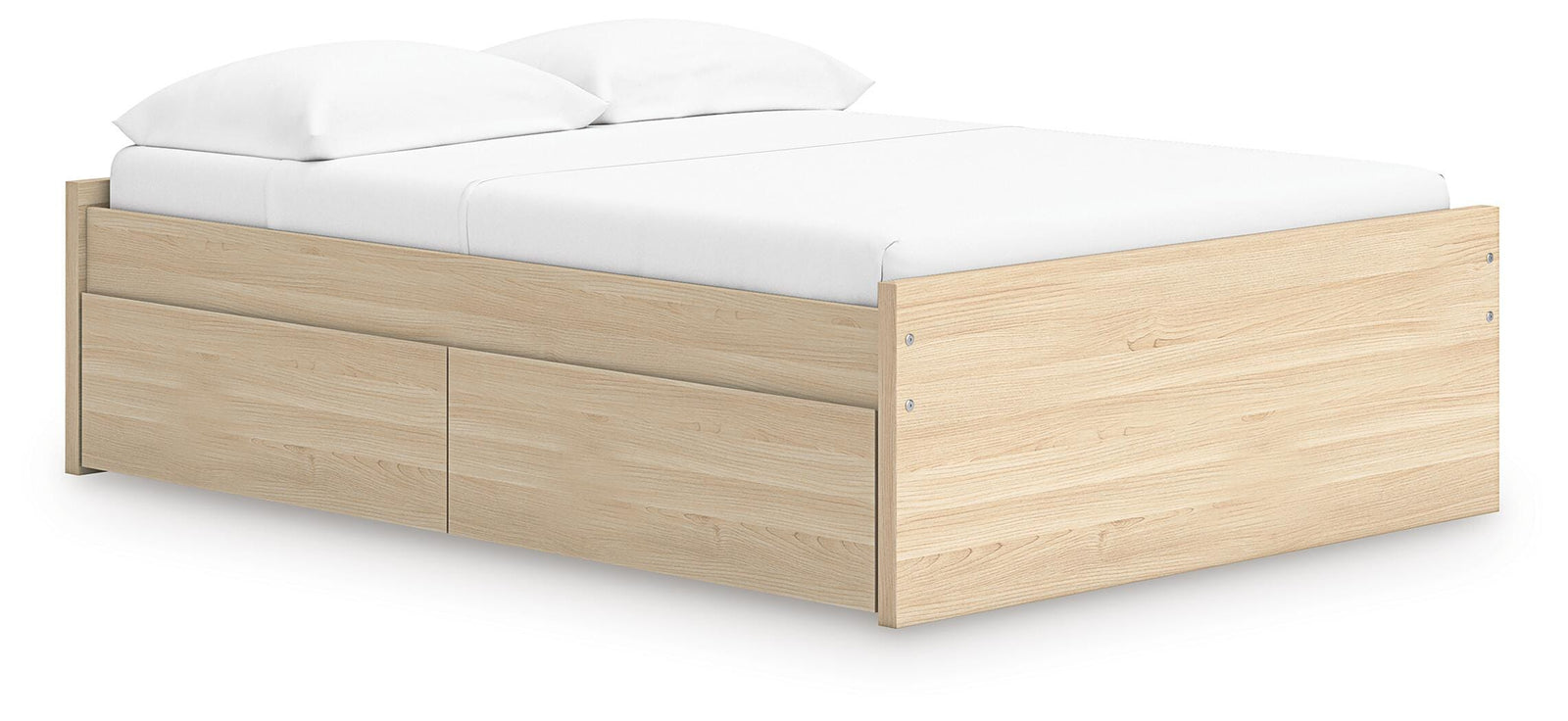 Onita Platform Bed with 1 Side Storage (Youth) - Natural (EB9632-SI)
