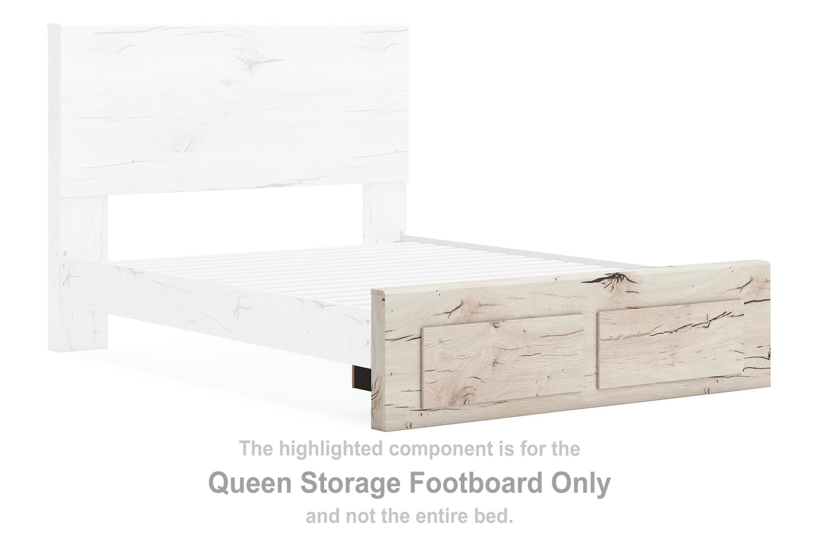 Lawroy Storage Footboard - Light Natural (B2310-SI) - Image 2