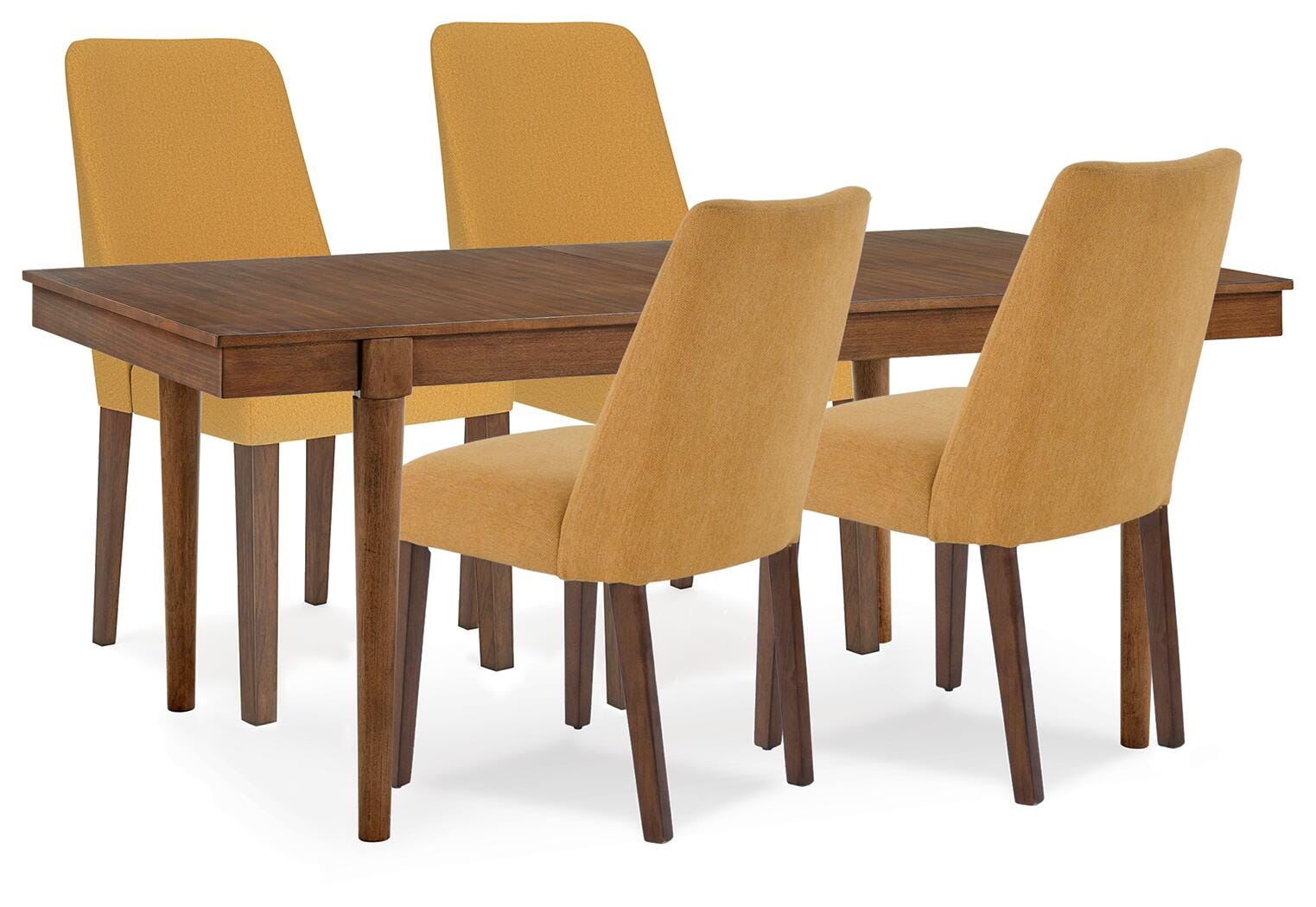 Lyncott Extension Dining Table and 4 Chairs (D615-SI)