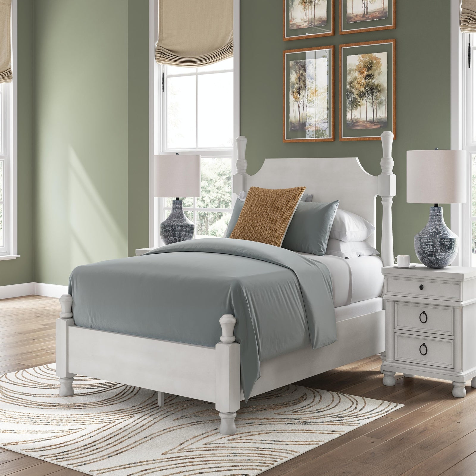 Rowlenstown Queen Poster Bed, Dresser and Mirror (PCB823-SI) - Image 16