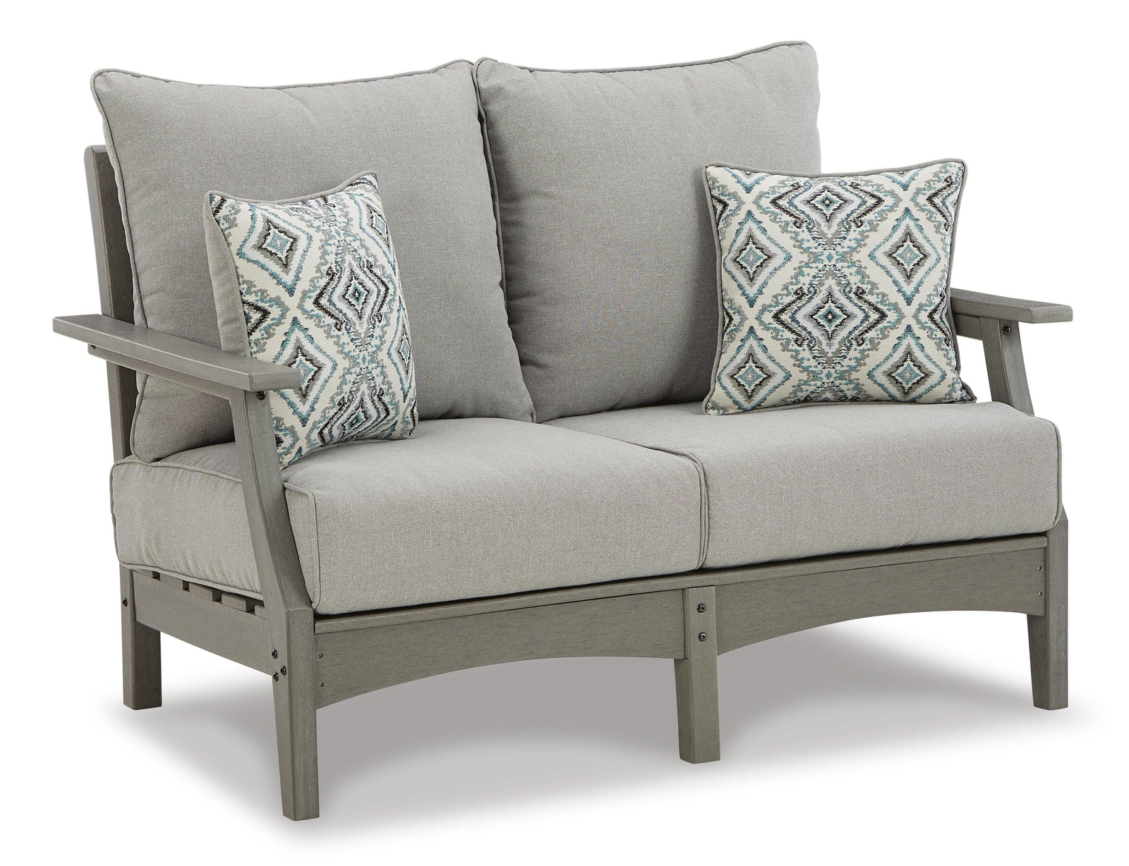 Visola Outdoor Loveseat, 2 Lounge Chairs and Coffee Table (P802-SI) - Image 4