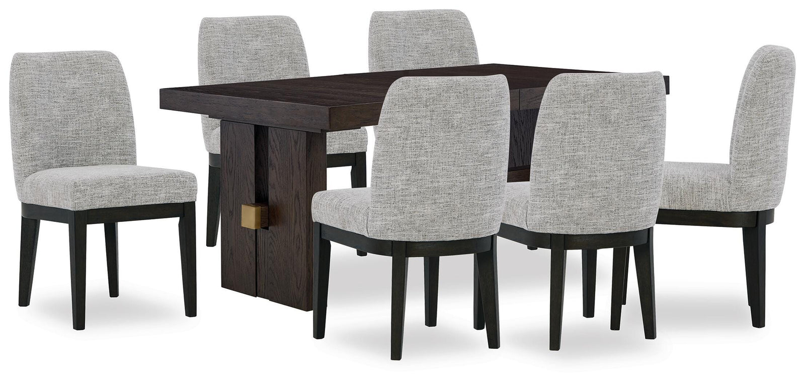 Burkhaus Dining Table and 6 Chairs (D984-SI)