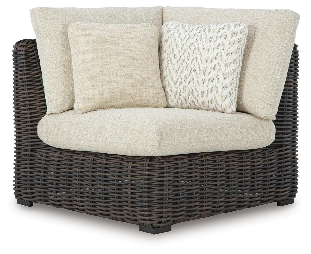 Kimora Outdoor Right and Left-arm Facing Loveseat with Cushion (Set of 2) (P711-SI) - Image 23