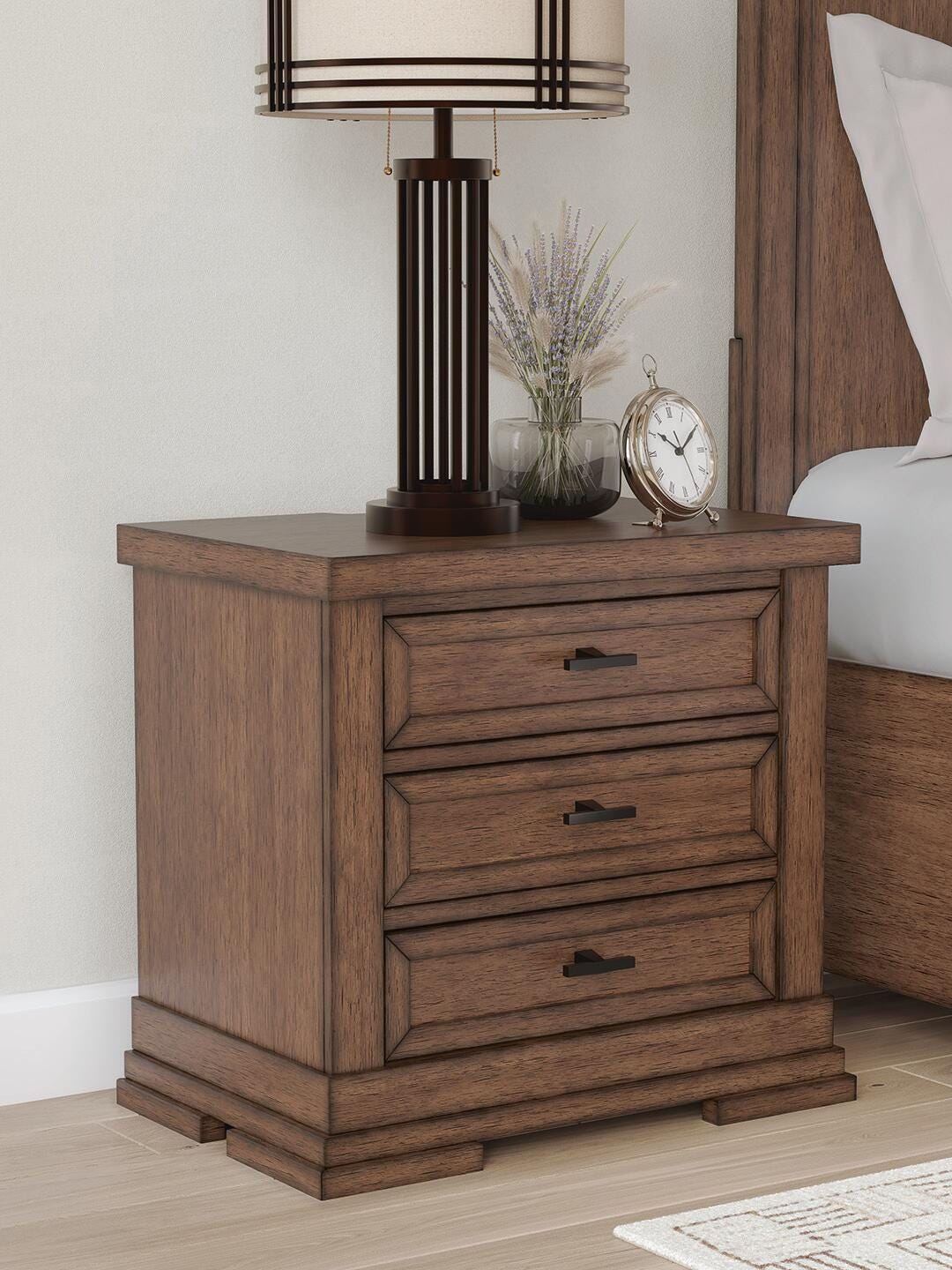 Taffenbrook Nightstand - Medium Brown (B849-SI) - Image 2