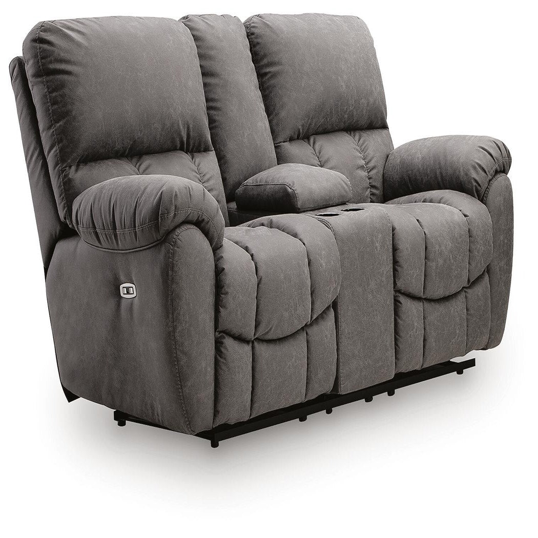 Bakerstein Power Reclining Loveseat with Console (PC12503-SI) - Image 3
