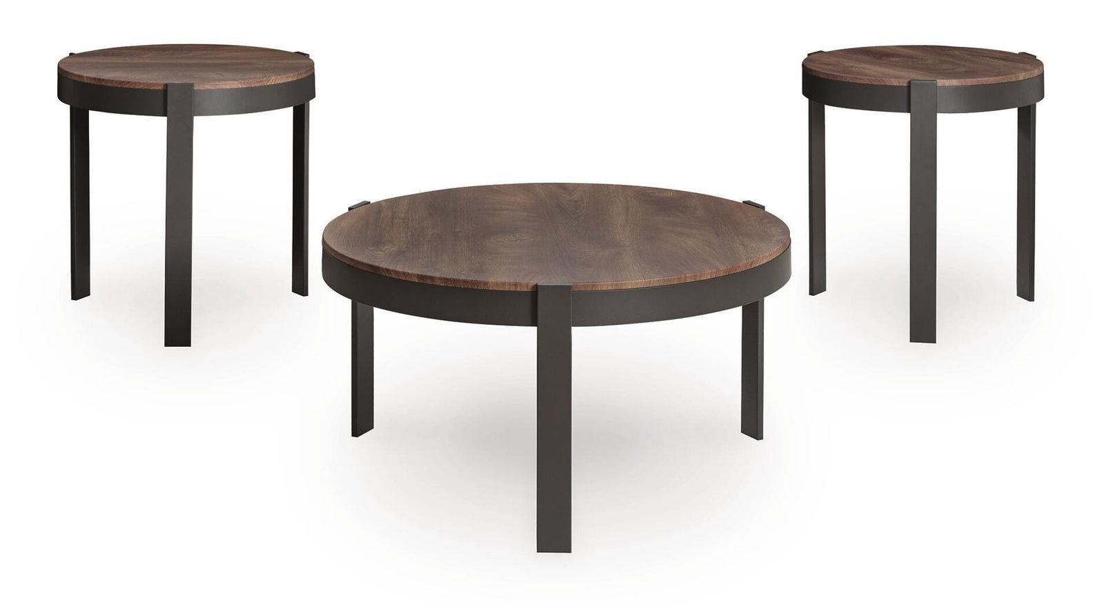Horizon Hills Table (Set of 3) - Brown/Black (T186-SI) - Image 3