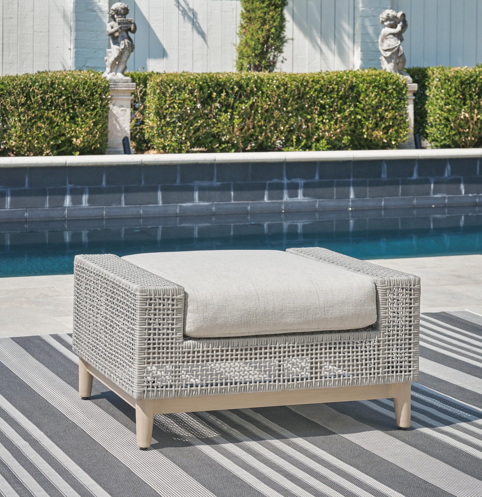 Seton Creek Outdoor Loveseat with Cushion (P798-SI) - Image 21