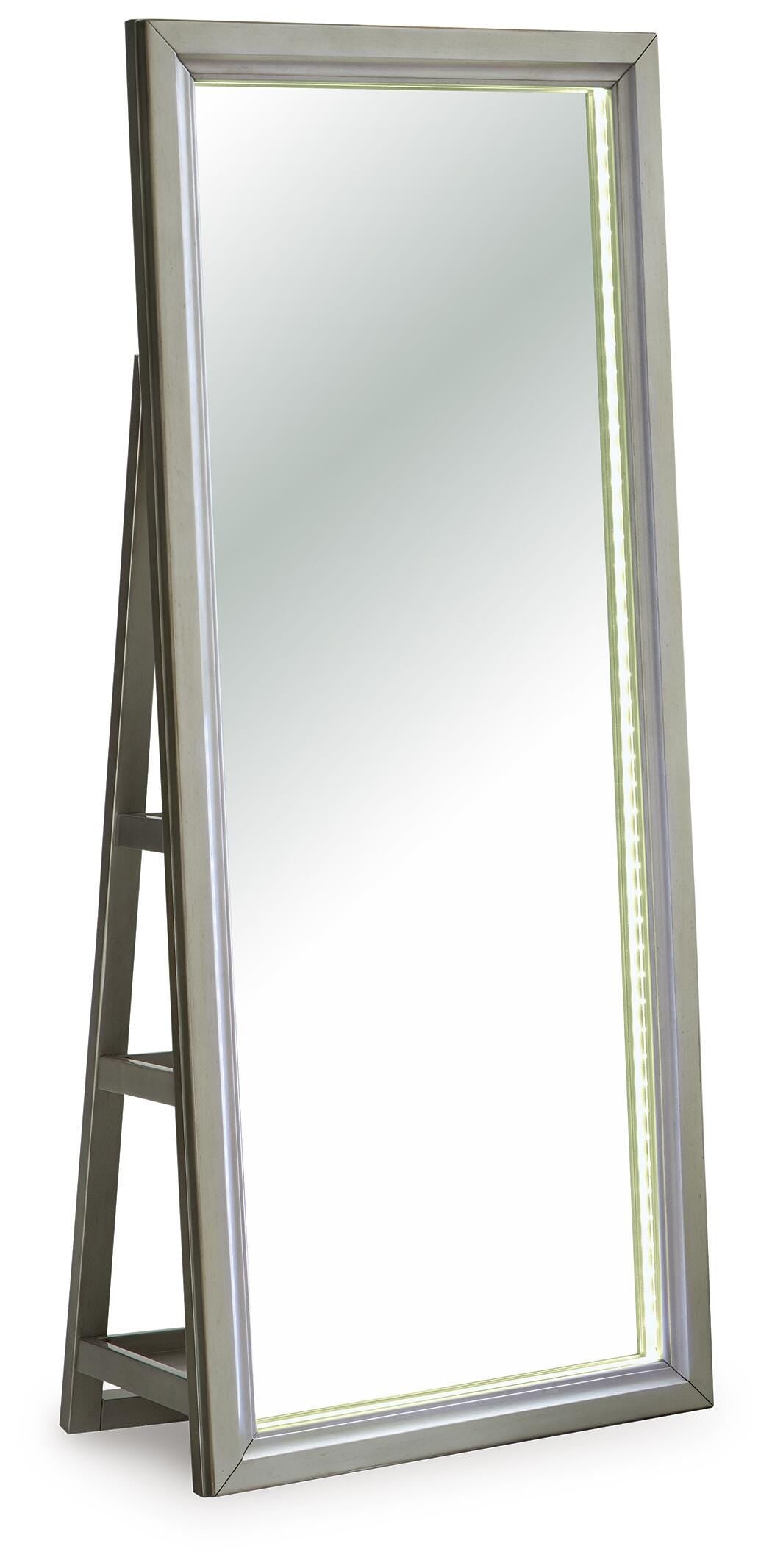 Evesen Floor Standing Mirror/Storage (A8010380-SI) - Image 10