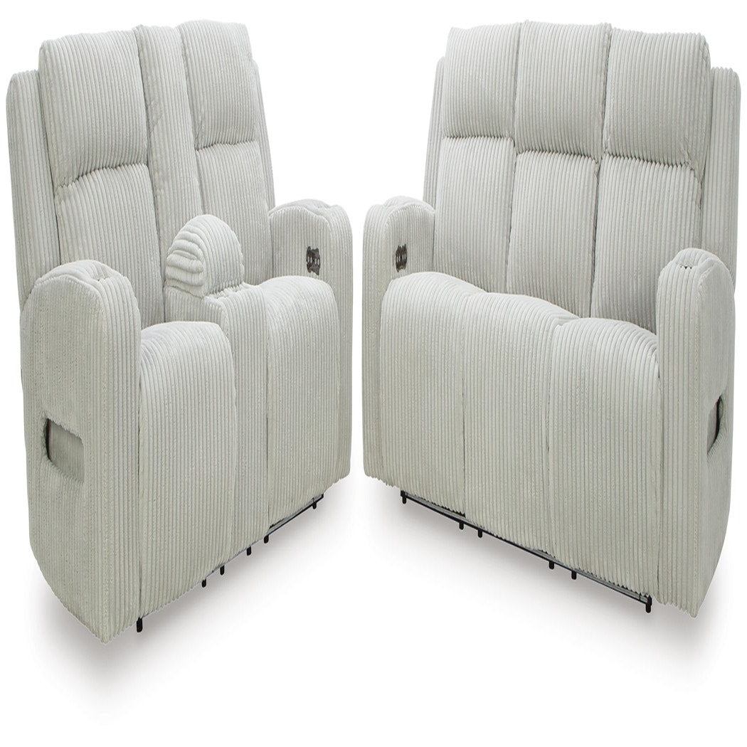 Carvara Power Reclining Sofa and Loveseat (PC64203-SI)