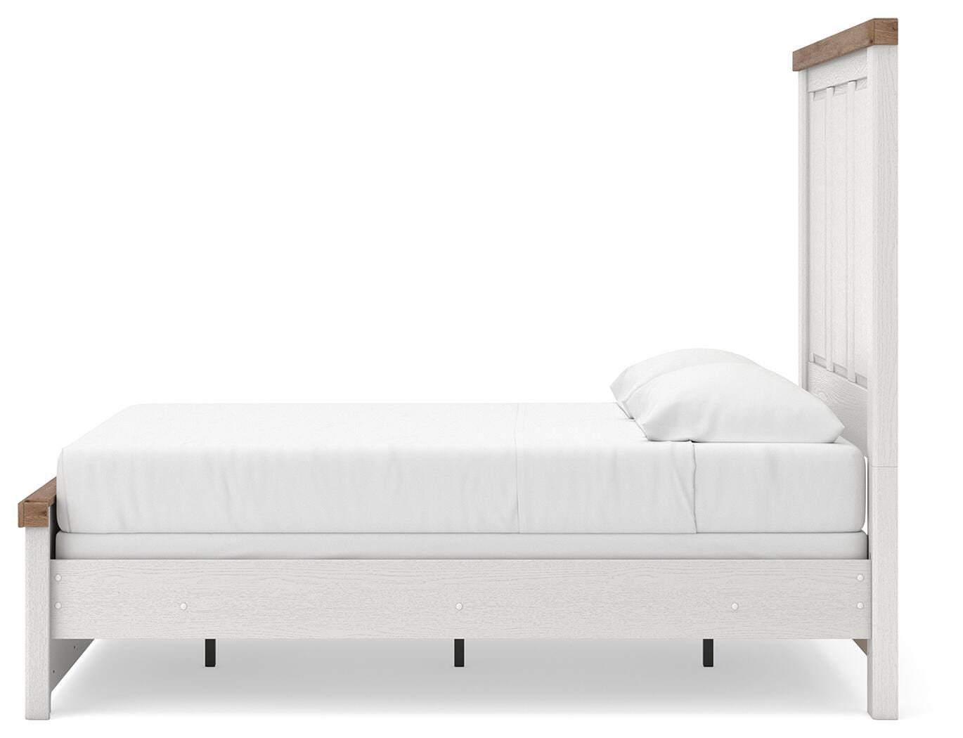 Savonport Panel Bed (Youth) - White/Brown (B4615-SI) - Image 6
