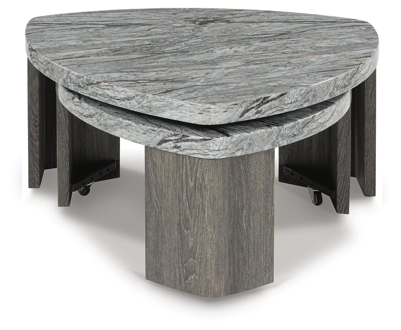 Surmour Coffee Table and End Table (T600-SI) - Image 2