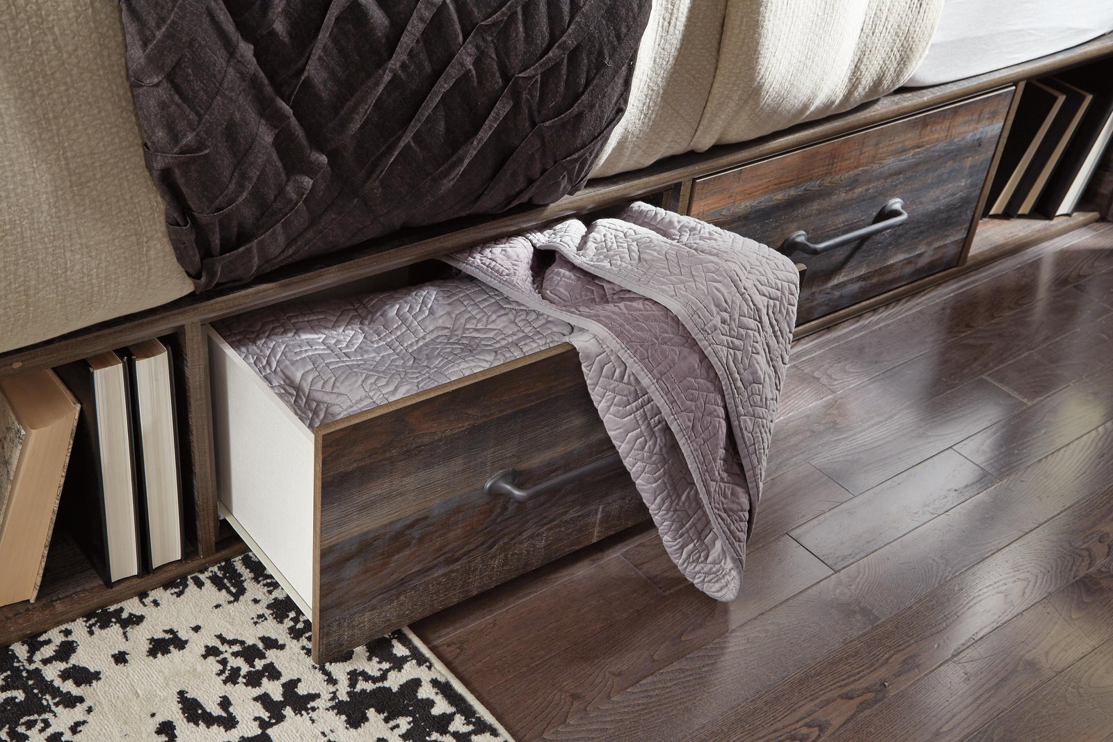 Drystan Panel Bed with 4 Storage Drawers (Youth) - Multi (B211-SI) - Image 8
