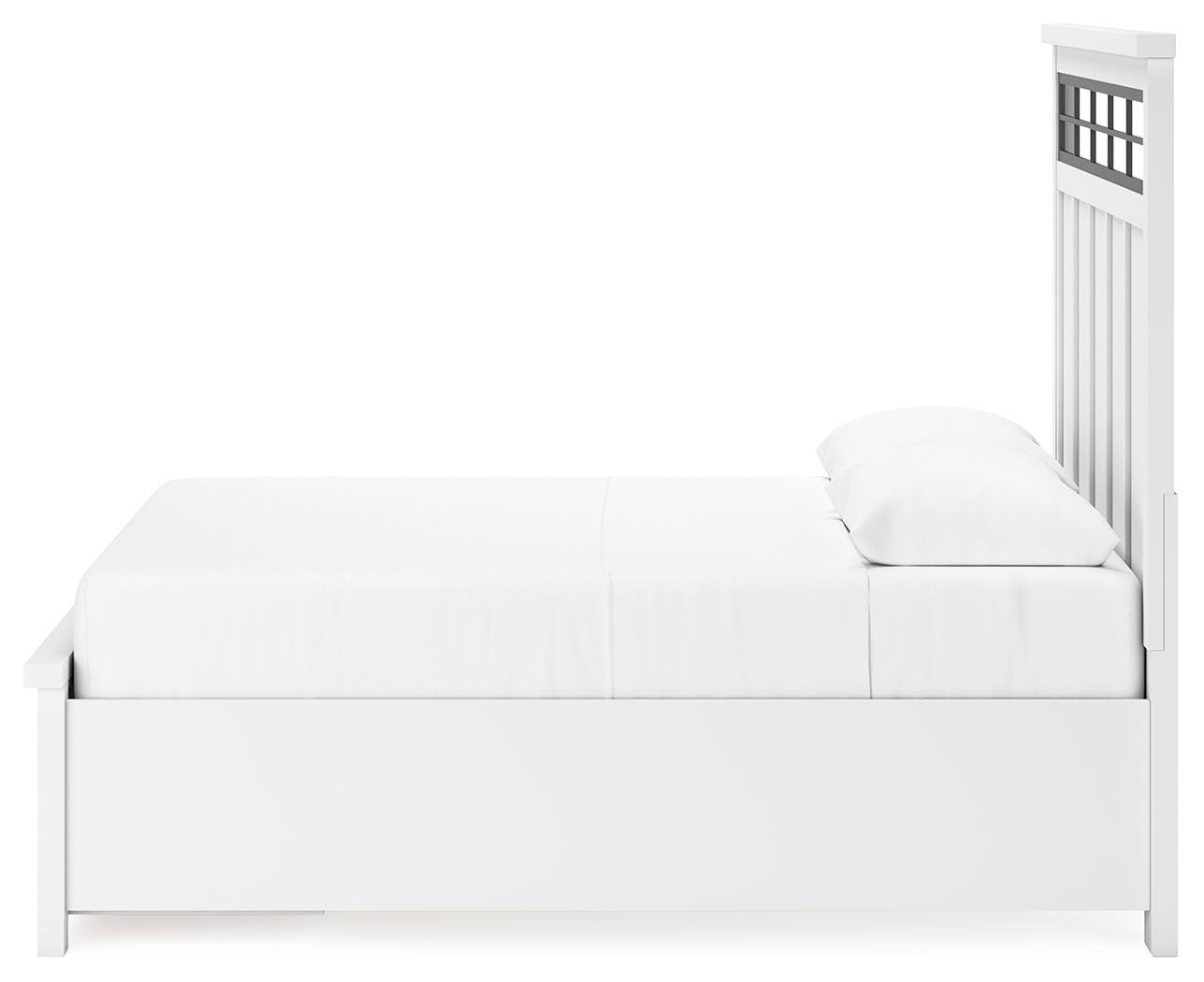 Ashbryn Panel Storage Bed, Dresser, Mirror and 2 Nightstands - White/Natural (B844-SI) - Image 13