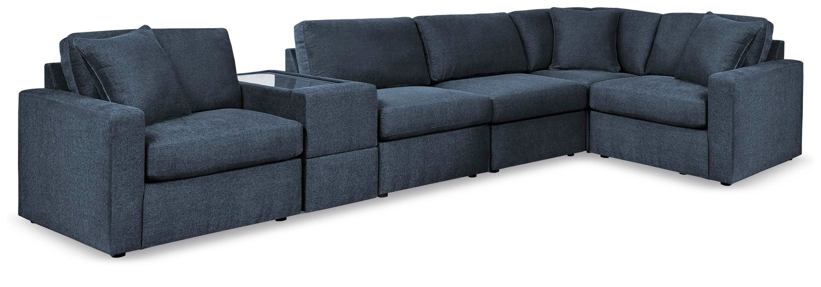 Modmax 6-Piece Sectional and Ottoman (92121-SI) - Image 3