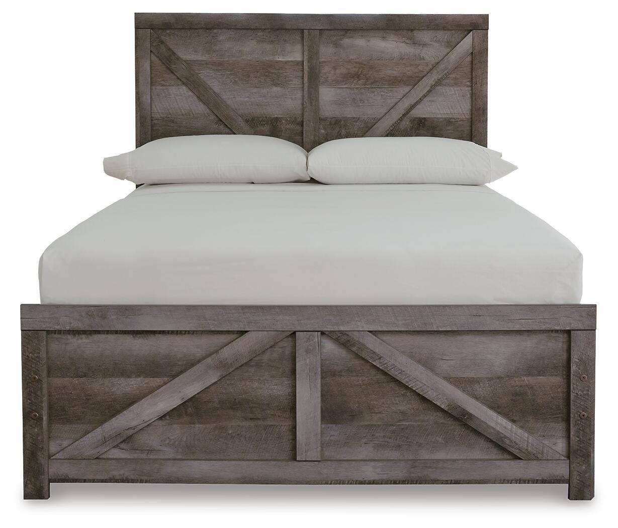 Wynnlow Crossbuck Panel Bed and 2 Chests - Gray (B440-SI) - Image 7