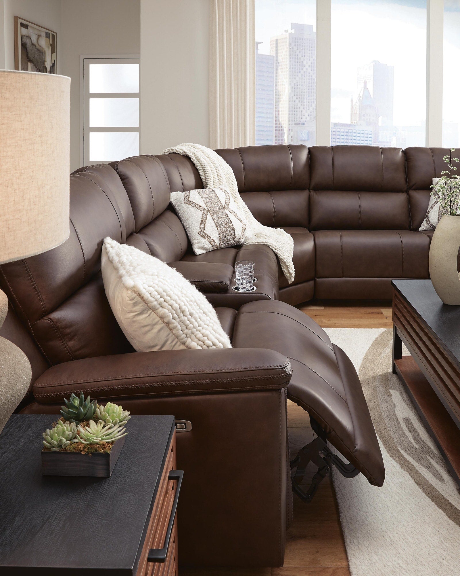 Bleckley 6-Piece Power Reclining Sectional (PCU12001-SI) - Image 3