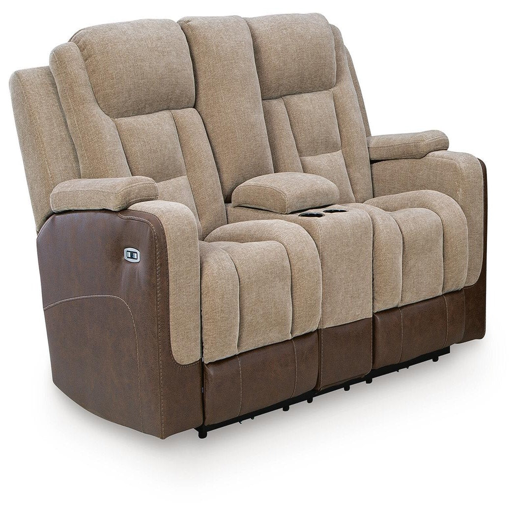 Mixed Motion Power Reclining Loveseat with Console (PC83504-SI) - Image 9