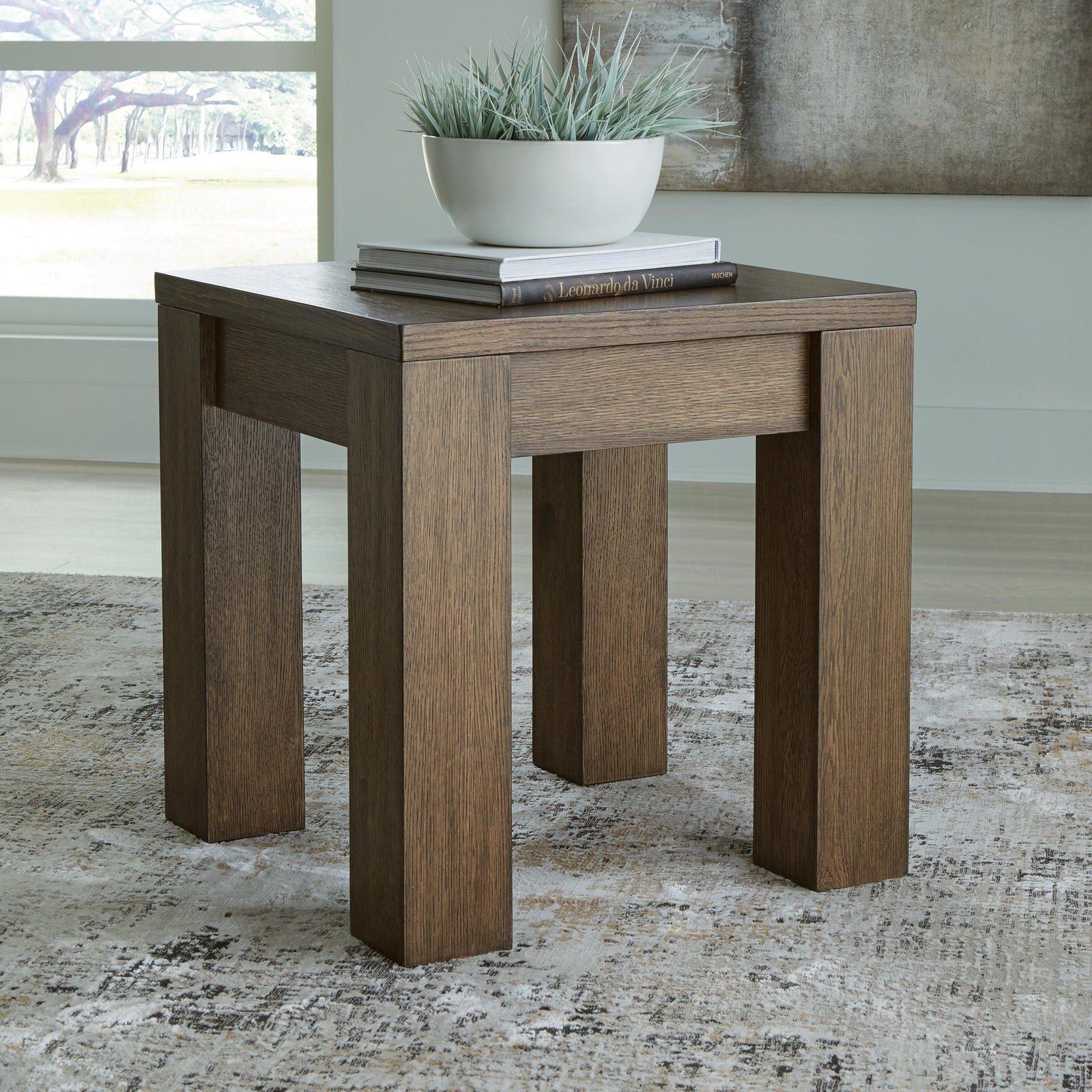 Rosswain End Table - Warm Brown (T763-SI) - Image 4