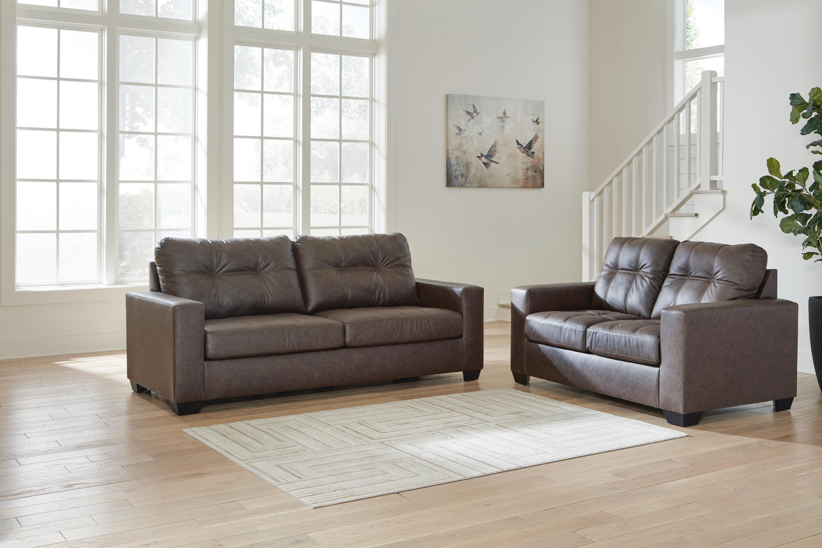 Barlin Mills Sofa and Loveseat (17003-SI) - Image 10