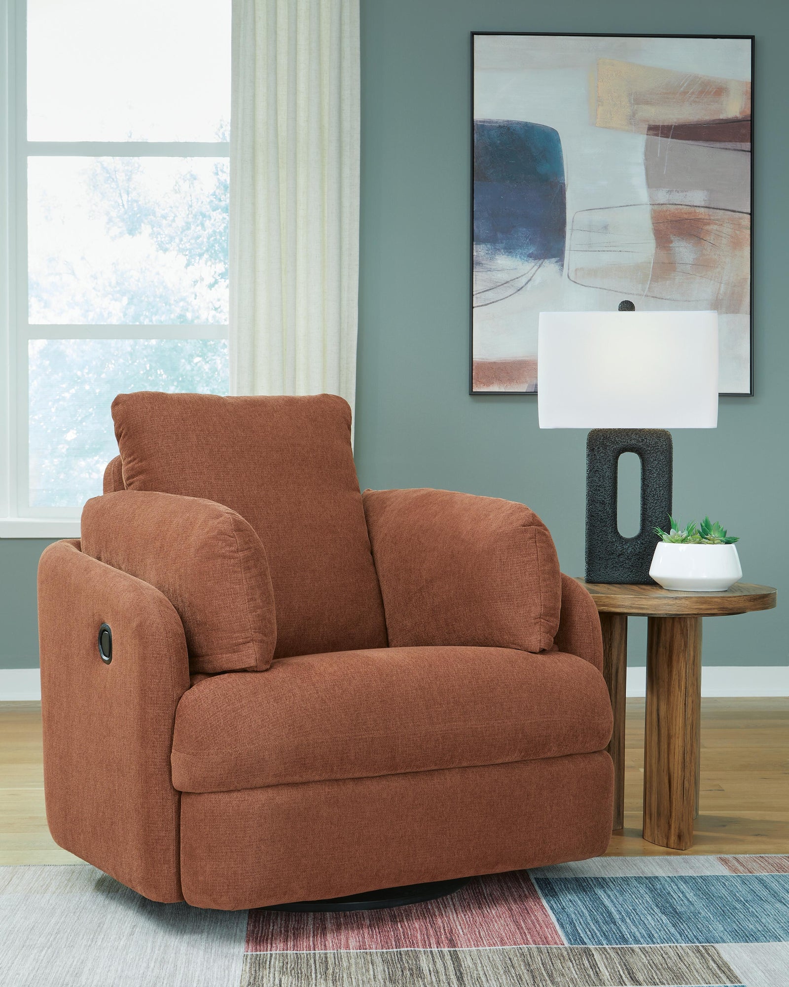 Modmax Swivel Glider Recliner (92102-SI) - Image 7
