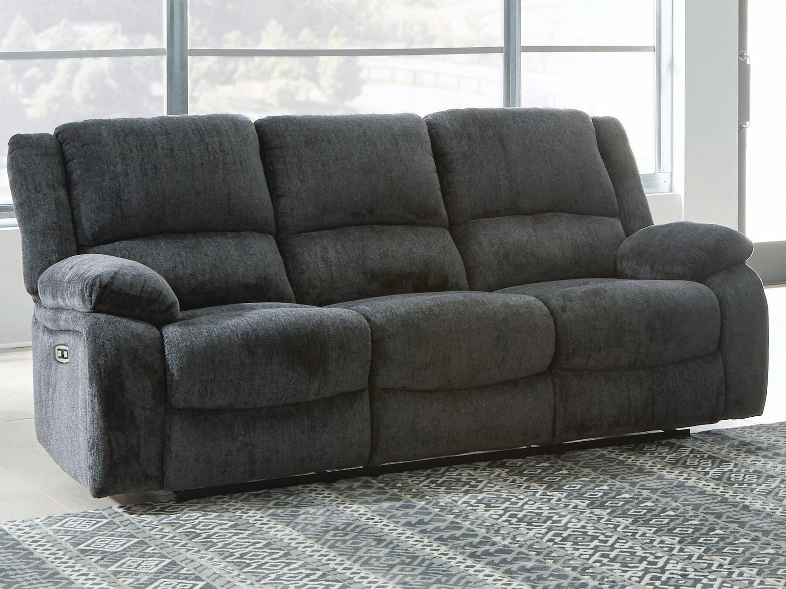 Draycoll Power Reclining Loveseat with Console (76504-SI) - Image 29
