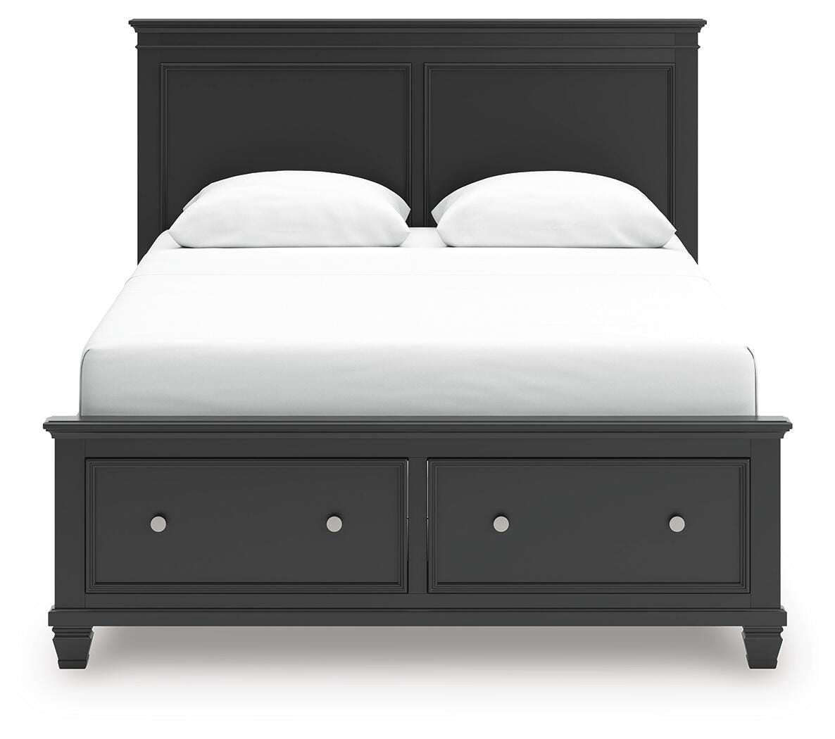Lanolee Panel Storage Bed - Black (B687-SI) - Image 4
