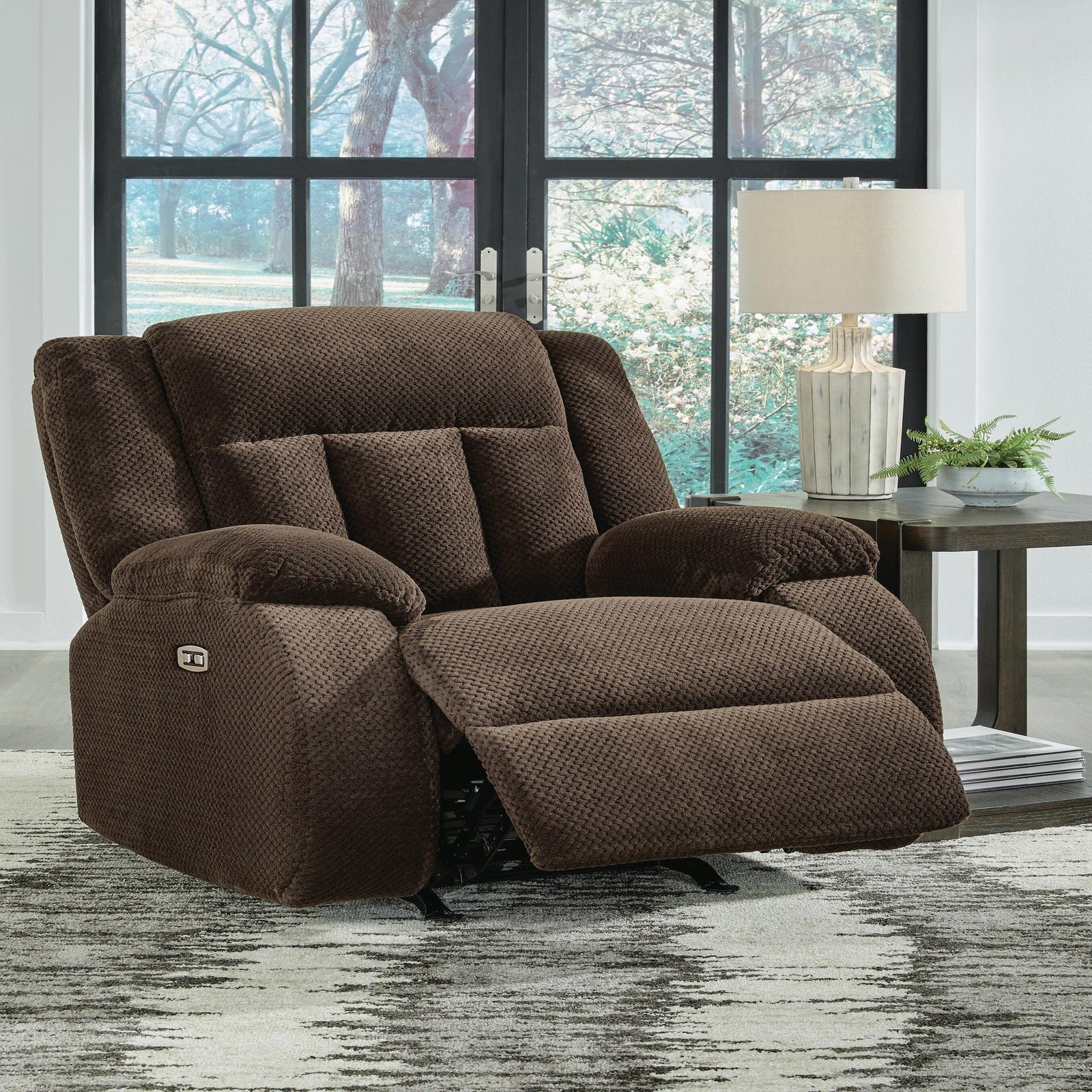 Observation Power Reclining Sofa with Drop Down Table (PC21406-SI) - Image 16