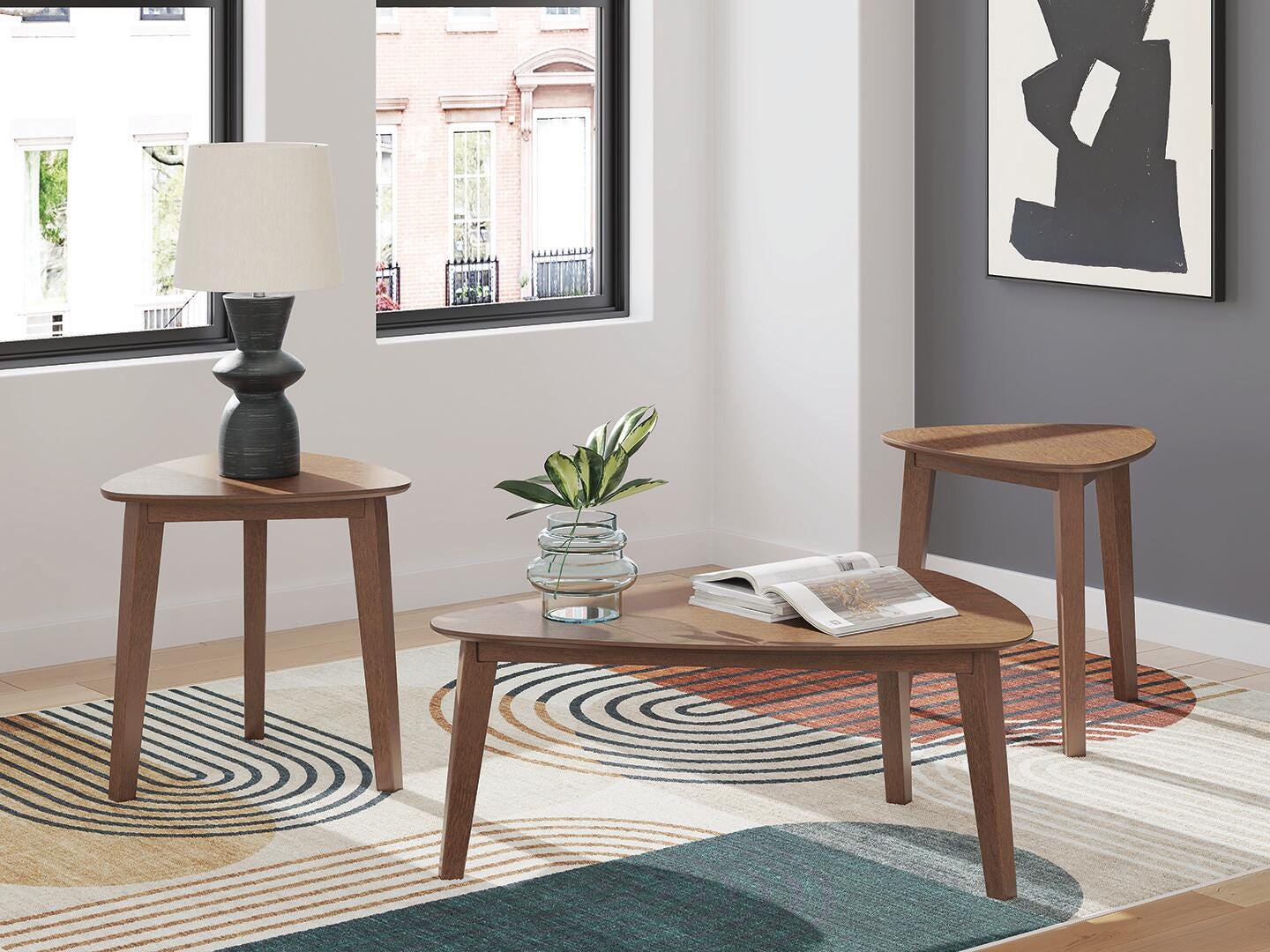 Lyncott Table (Set of 3) - Brown (T135-SI) - Image 2