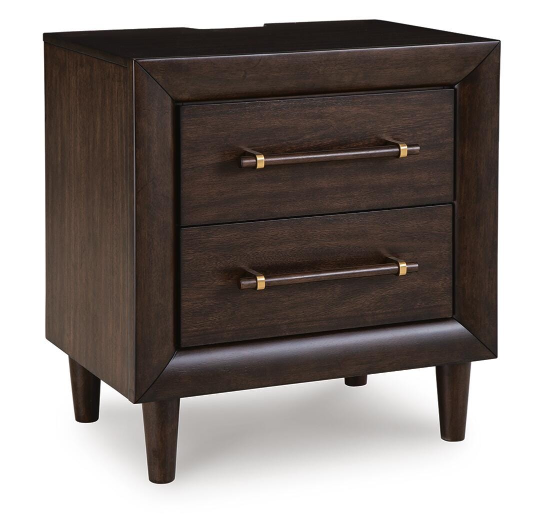 Dantenton Nightstand - Merlot (B611-SI) - Image 2