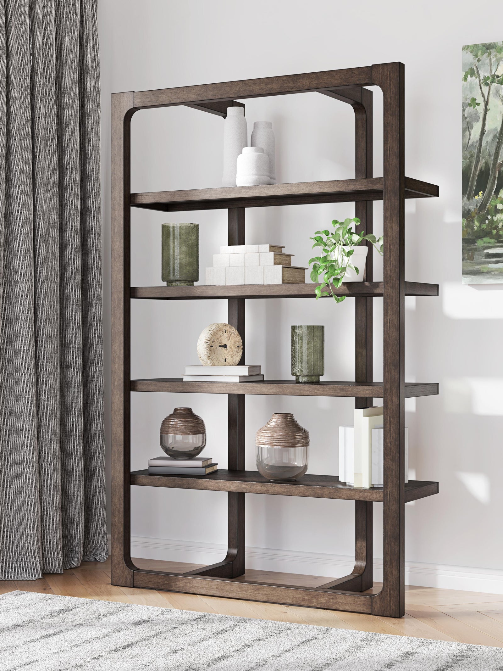 Breckington 76 Bookcase (H556-SI) - Image 8