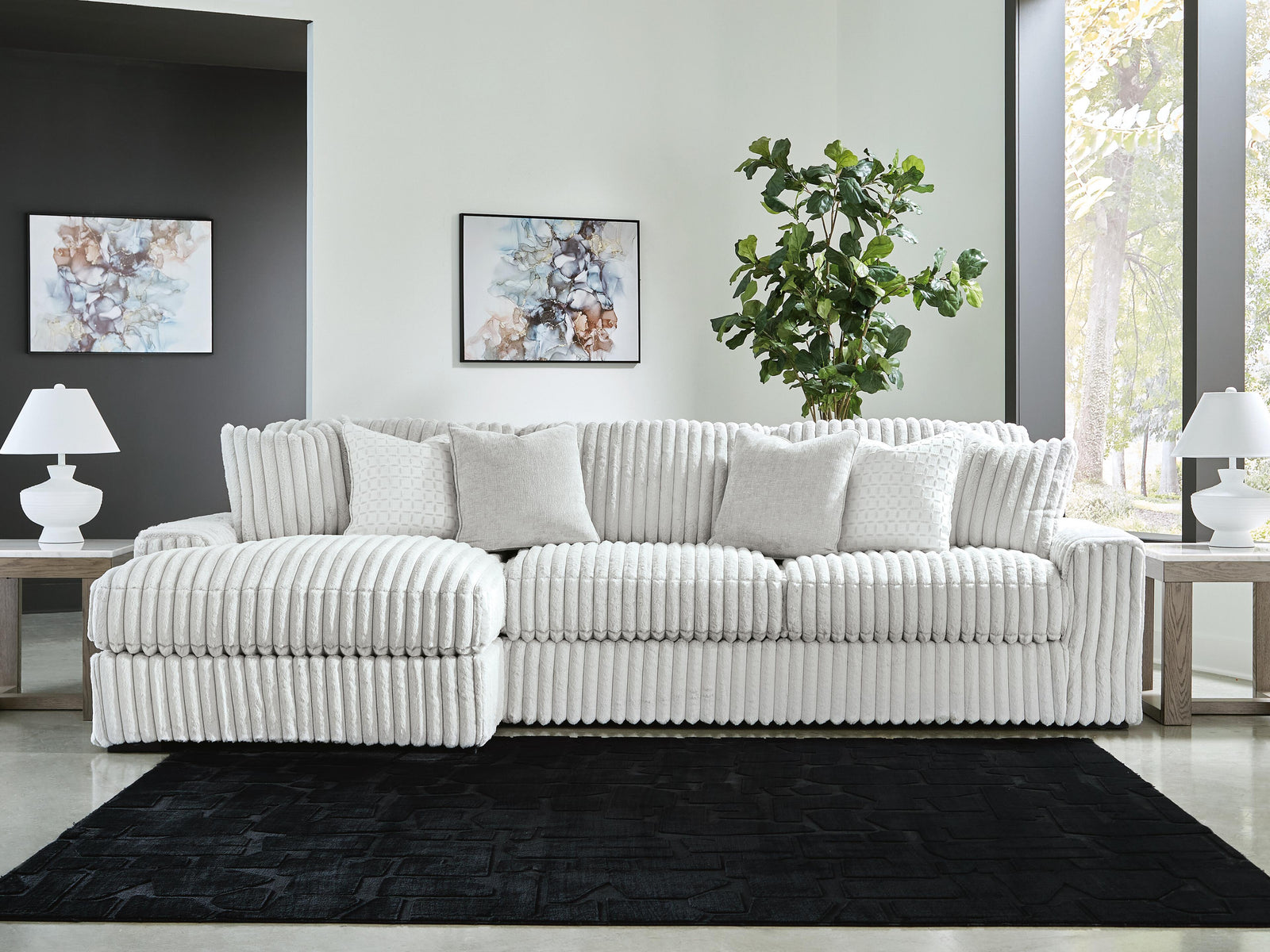 Stupendous 2-Piece Sectional with Chaise (25903-SI) - Image 2