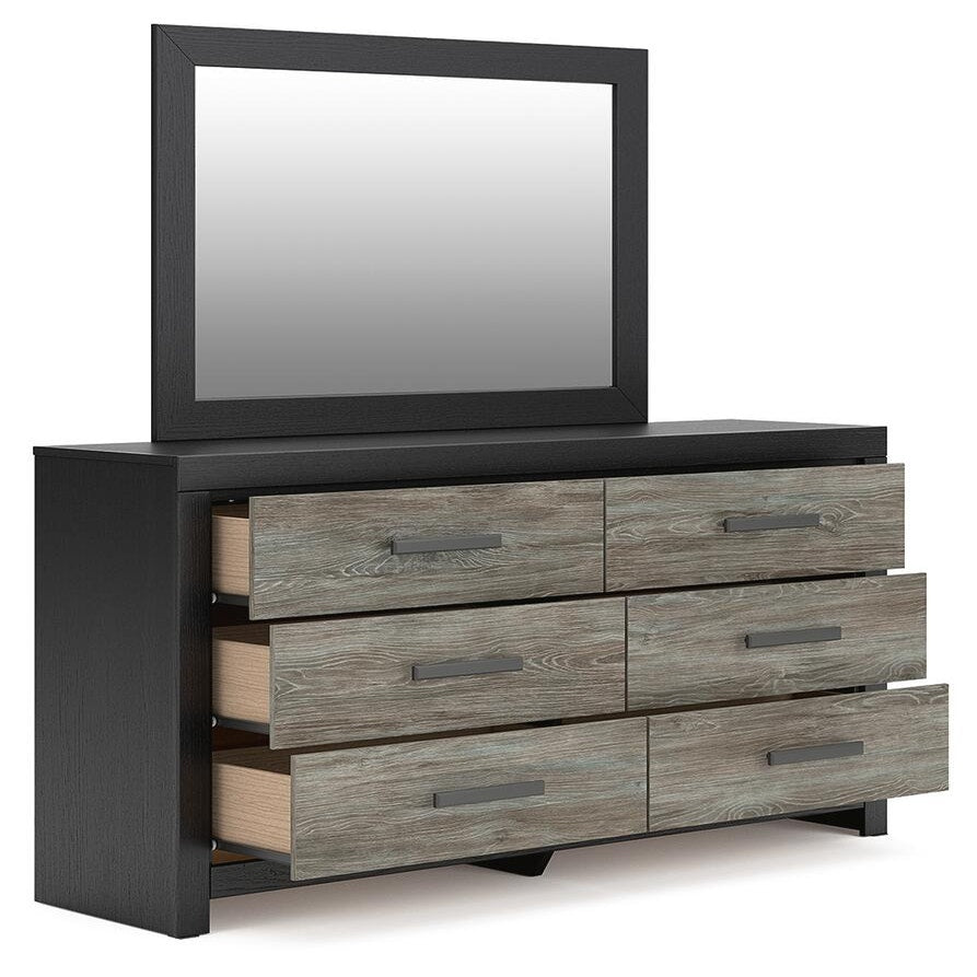 Broachmyn Queen Panel Bed, Dresser, Mirror and Nightstand (PCB1118-SI) - Image 4