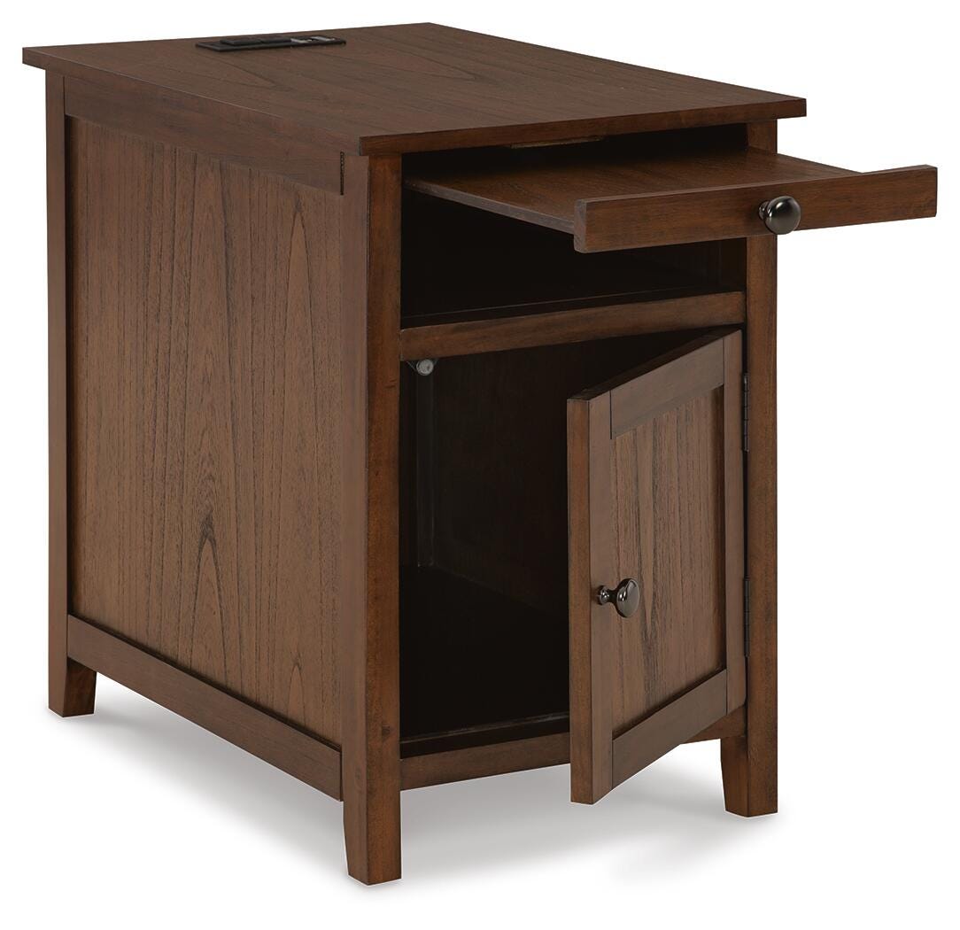 Treytown Chairside End Table - Brown (T300-SI) - Image 2