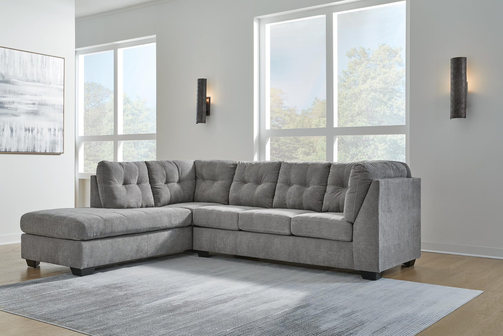 Marleton 2-Piece Sectional with Chaise (55305-SI) - Image 3