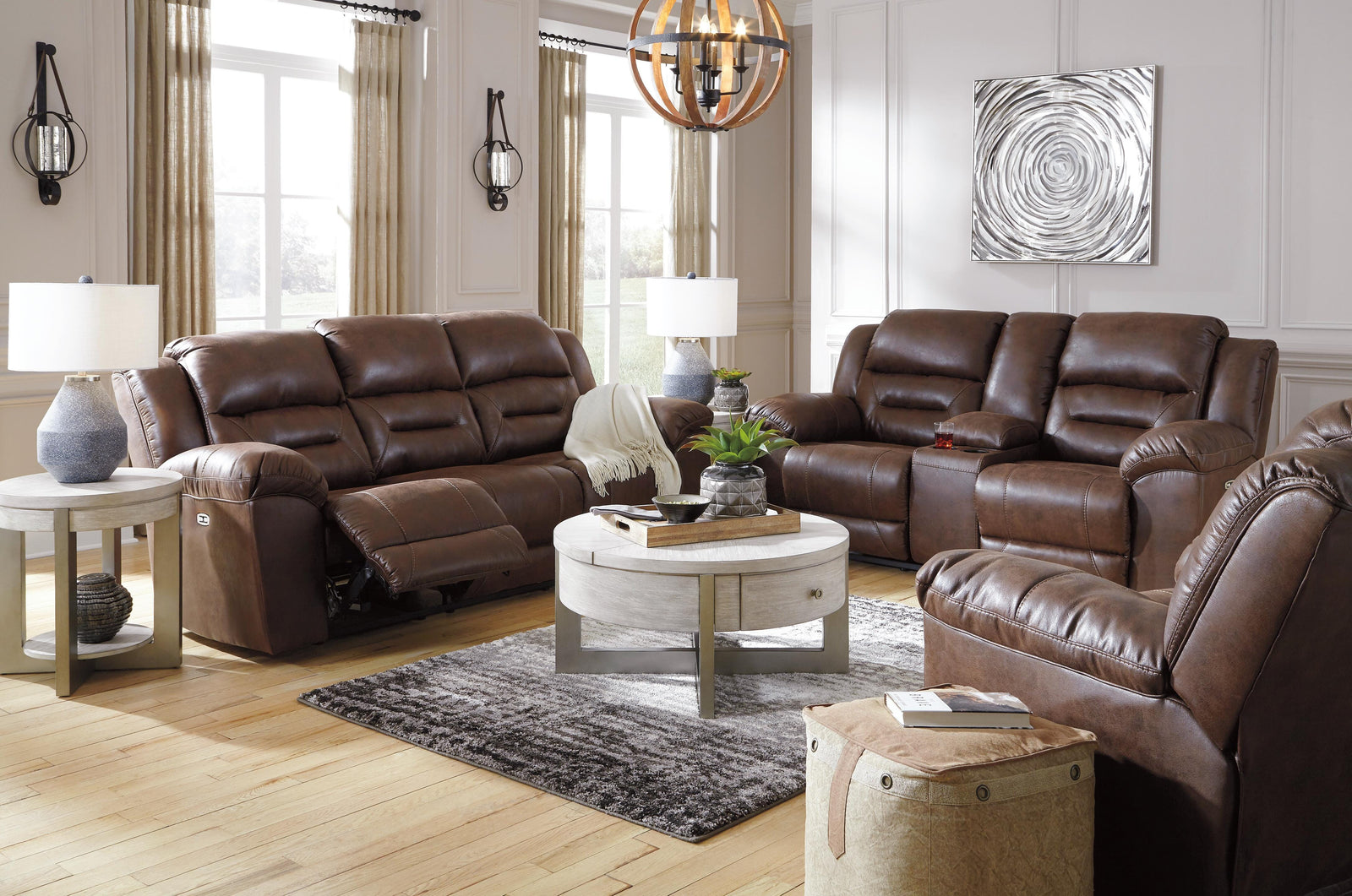 Stoneland Power Reclining Sofa, Loveseat and Recliner (39904-SI) - Image 6