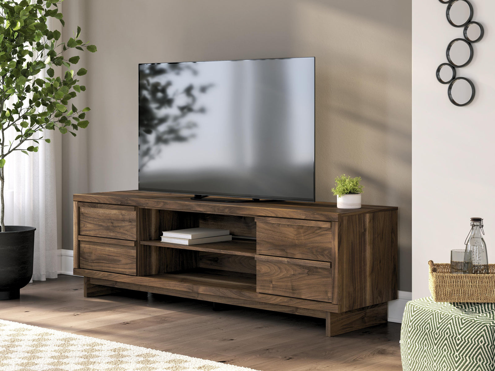 Zadilyn 72 TV Stand (W3367-SI) - Image 9