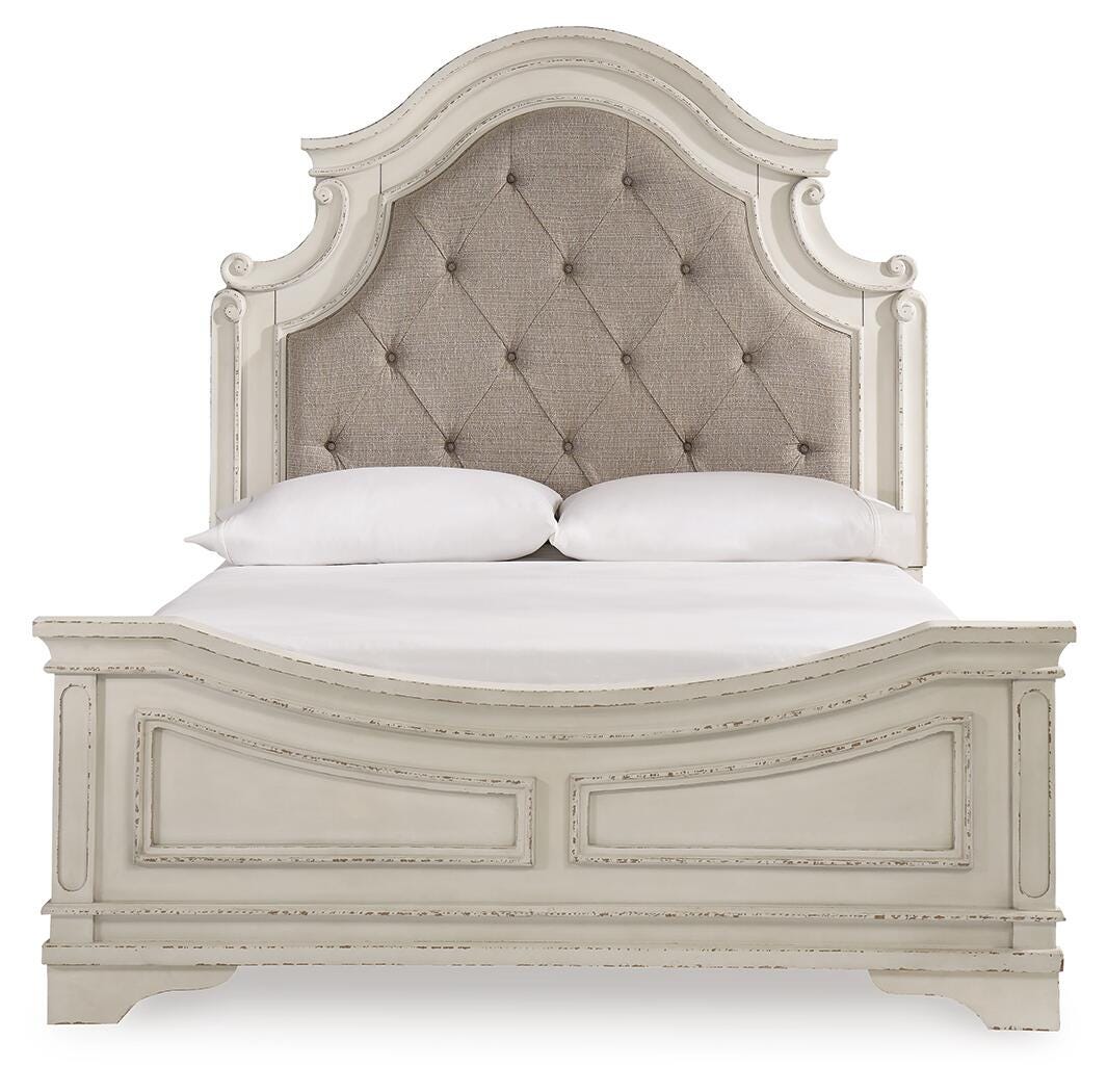 Realyn Upholstered Panel Bed, Dresser, Mirror, Chest and Nightstand - Two-tone (B743-SI) - Image 8