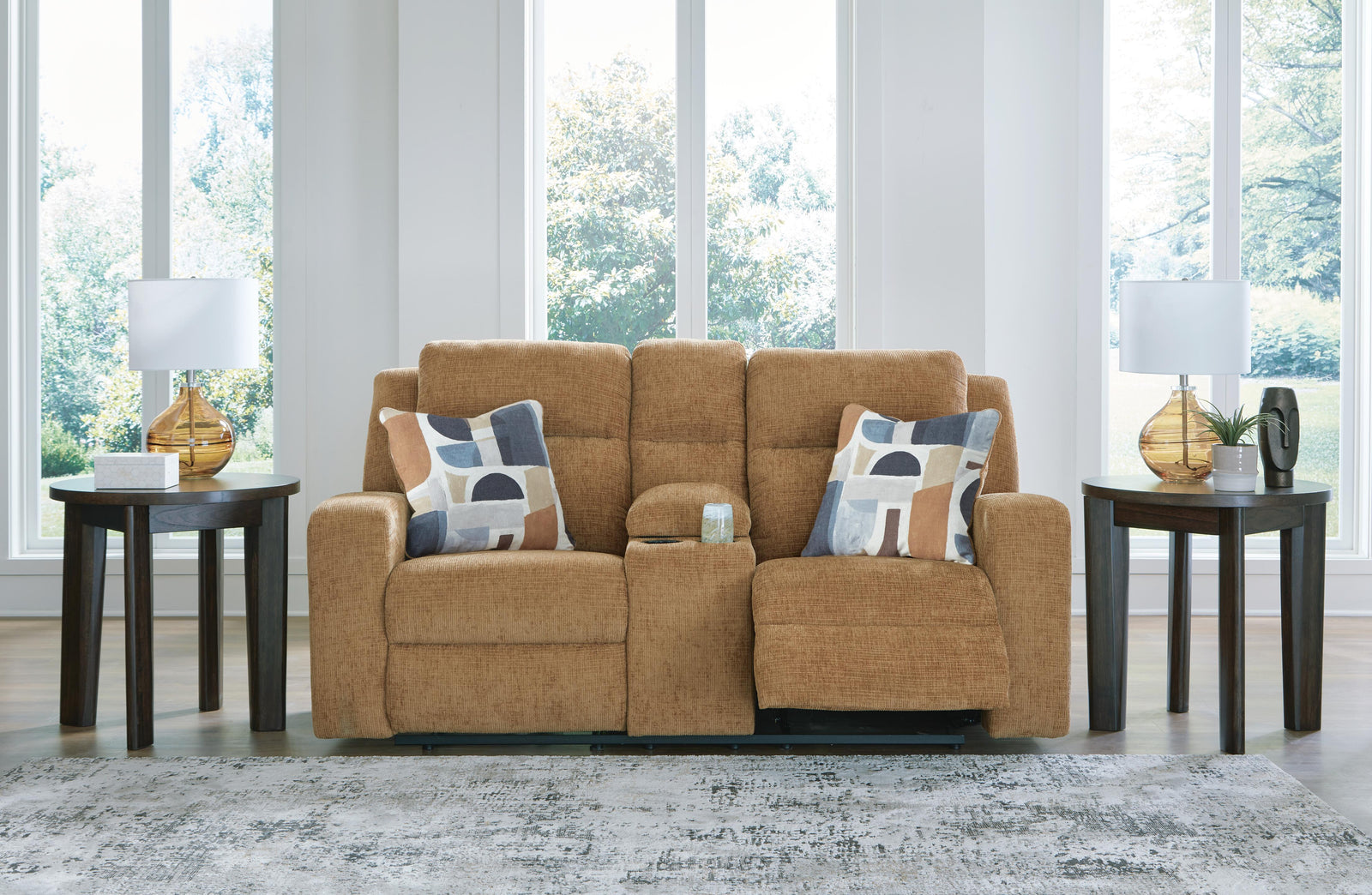 Kanlow Reclining Loveseat with Console (38605-SI) - Image 21
