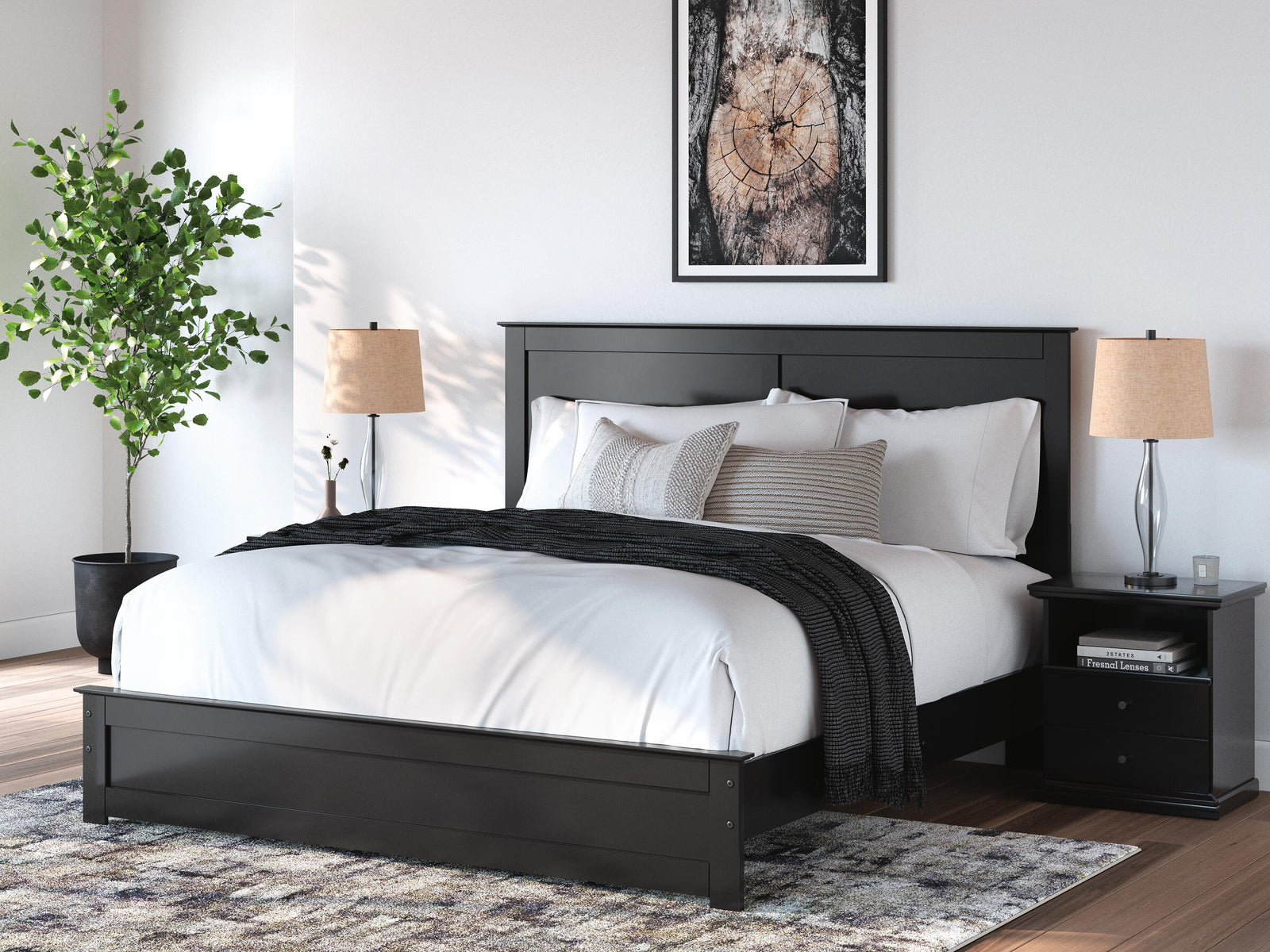 Maribel Panel Bed, Dresser, Mirror and Nightstand - Black (B138-SI) - Image 21