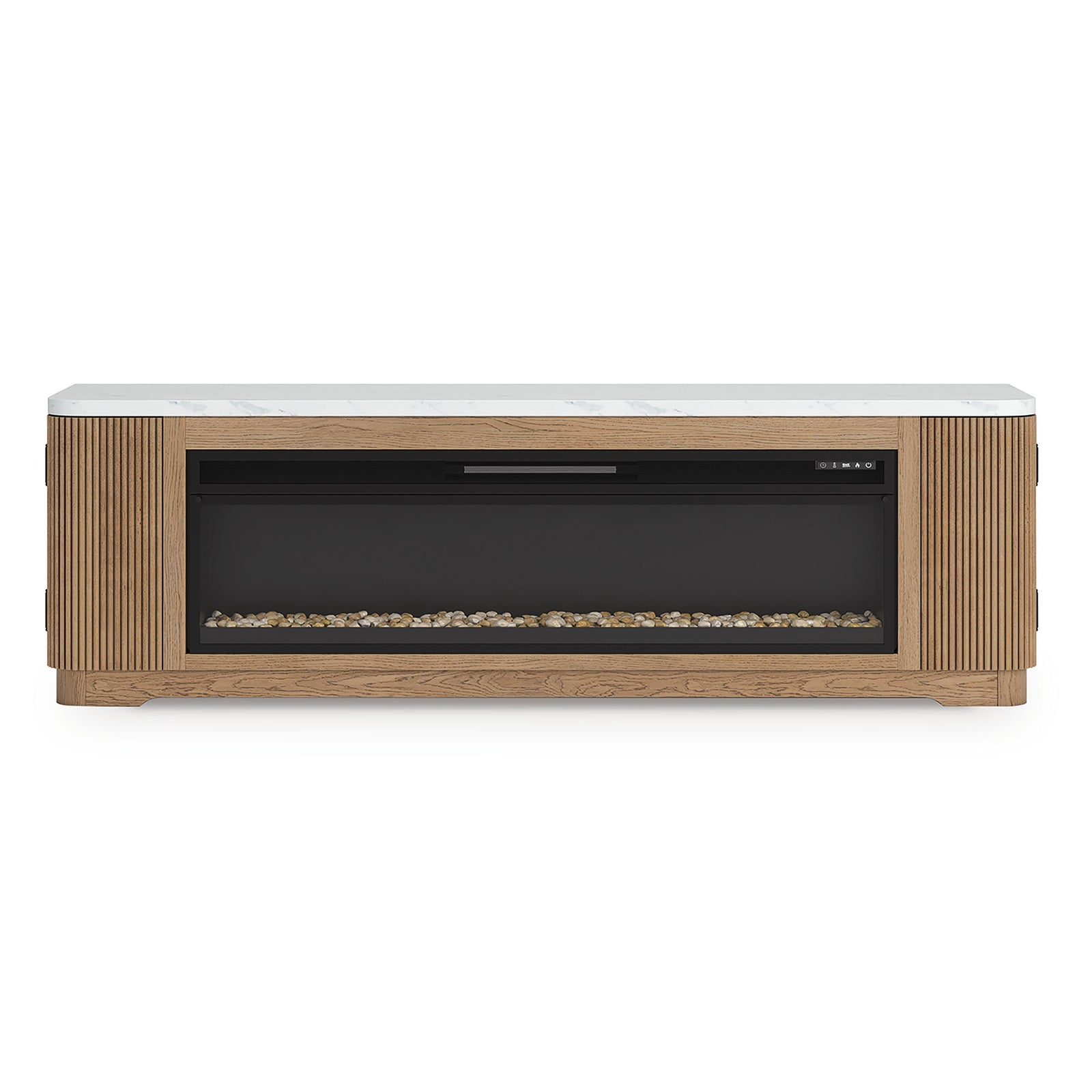 Camdill 80 TV Stand with Electric Fireplace (W808-SI) - Image 10