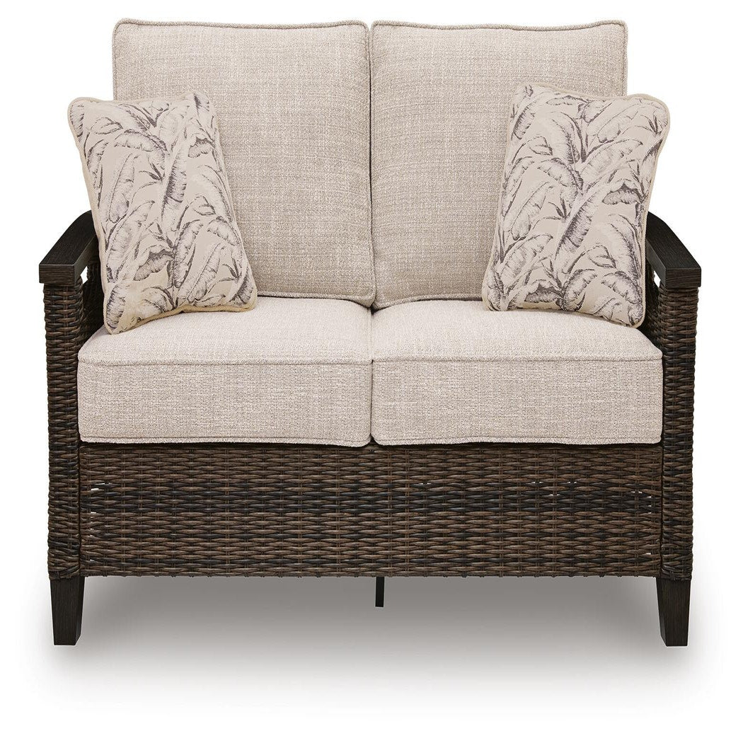 Monterey Point Outdoor Sofa with Cushion (PCP760-SI)