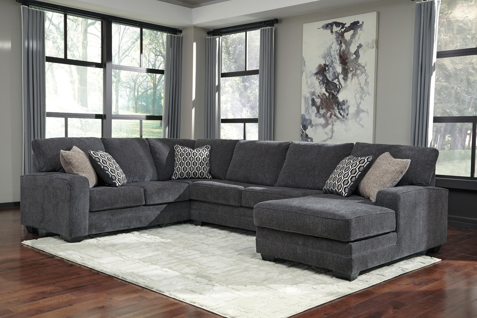 Tracling 3-Piece Sectional with Chaise (72600-SI) - Image 2