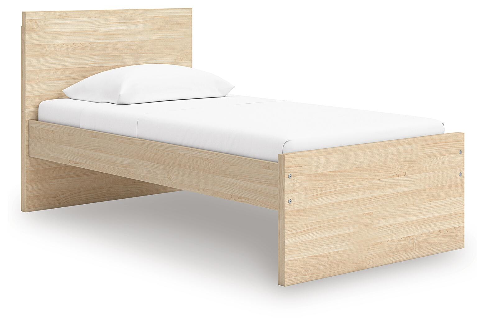 Onita Panel Platform Bed (Youth) - Natural (EB9632-SI)