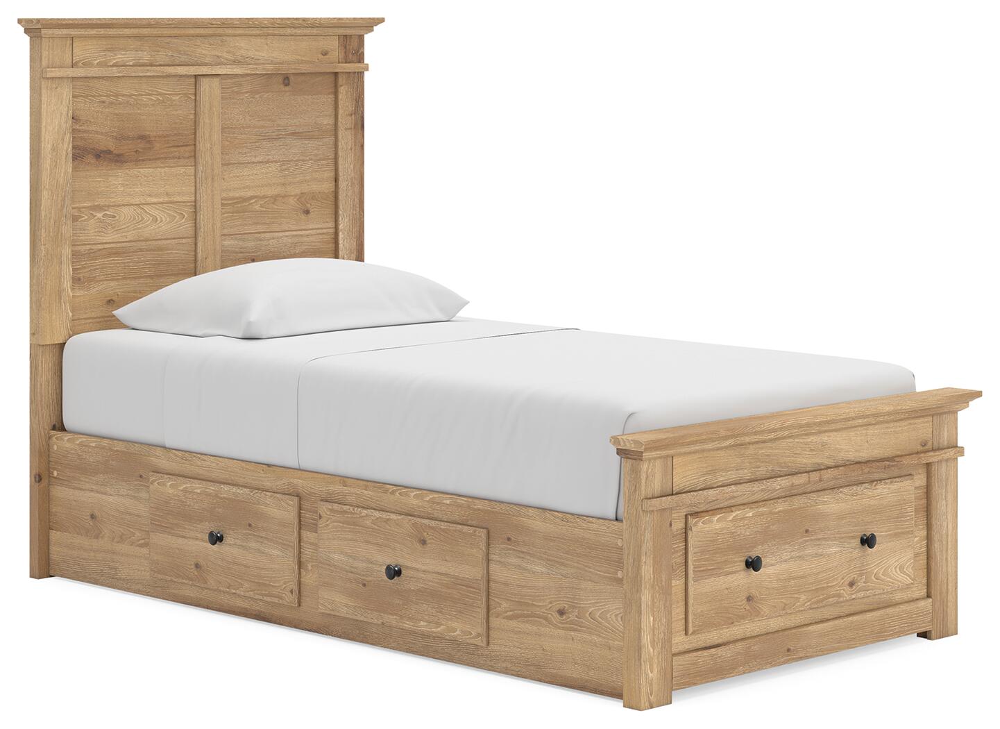 Makidern Twin Panel Storage Bed (PCB1170-SI)