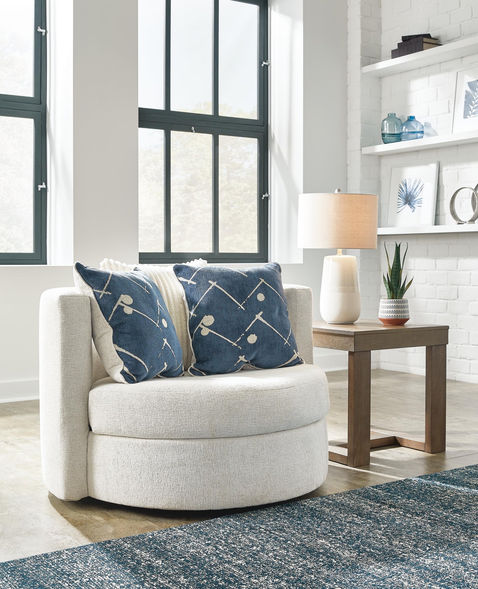 Padova Swivel Accent Chair (33706-SI) - Image 5