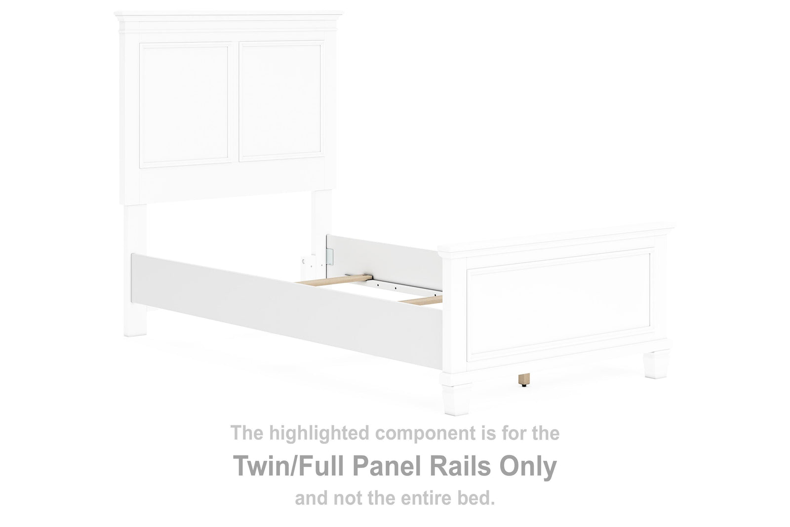 Fortman Panel Rails - White (B680-SI) - Image 4