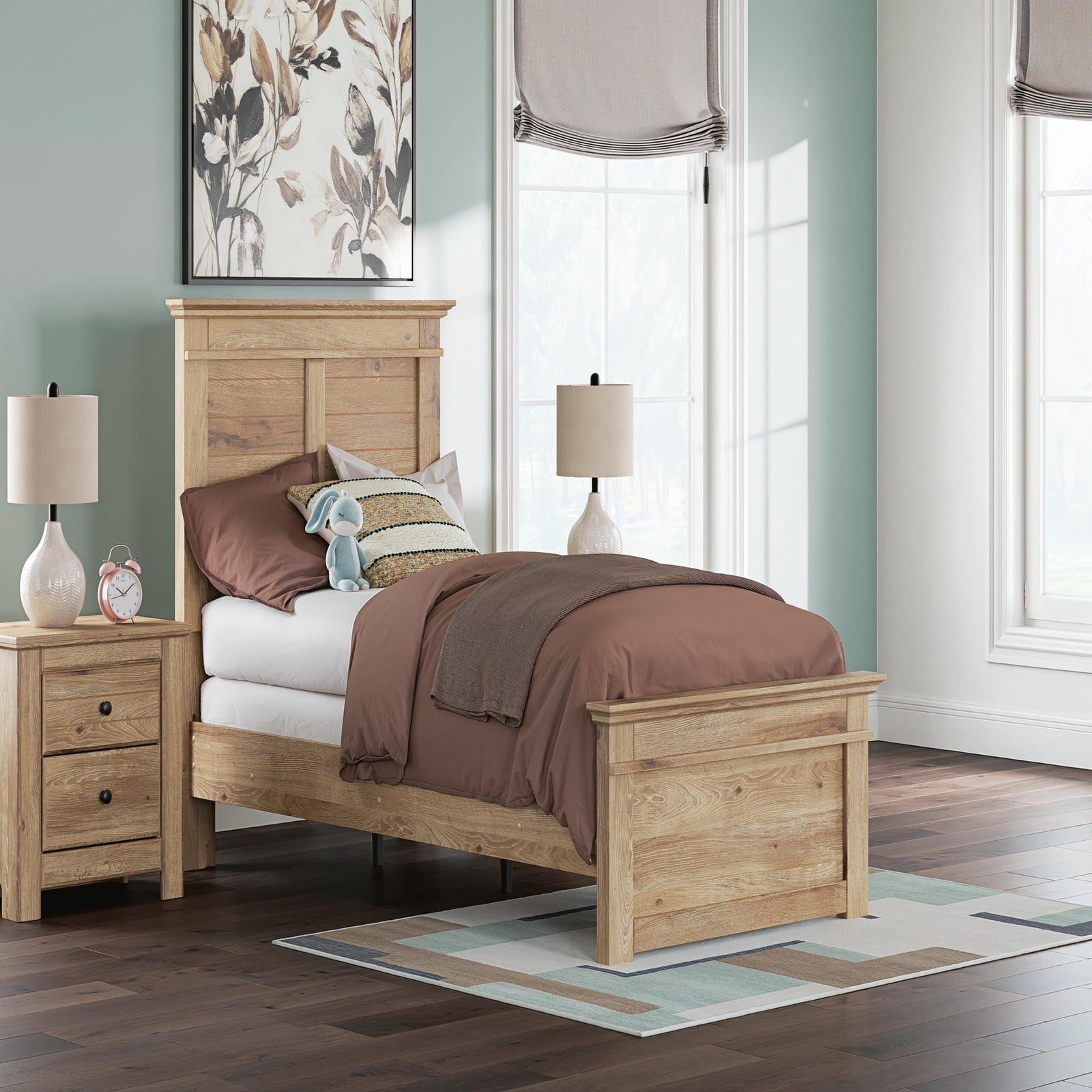 Makidern Twin Panel Bed (PCB1170-SI) - Image 8